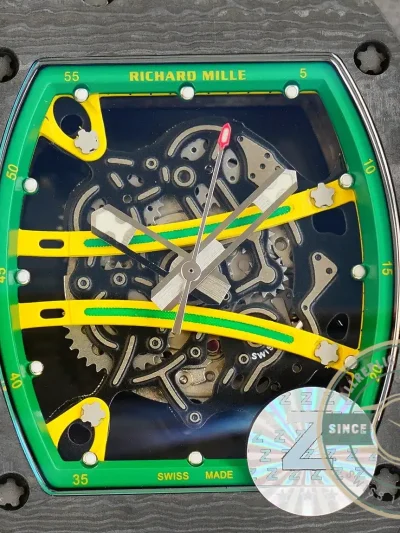 Replica Richard Mille 59-01 Ultimate Track Green Strap - Swiss Movement Replica Watch