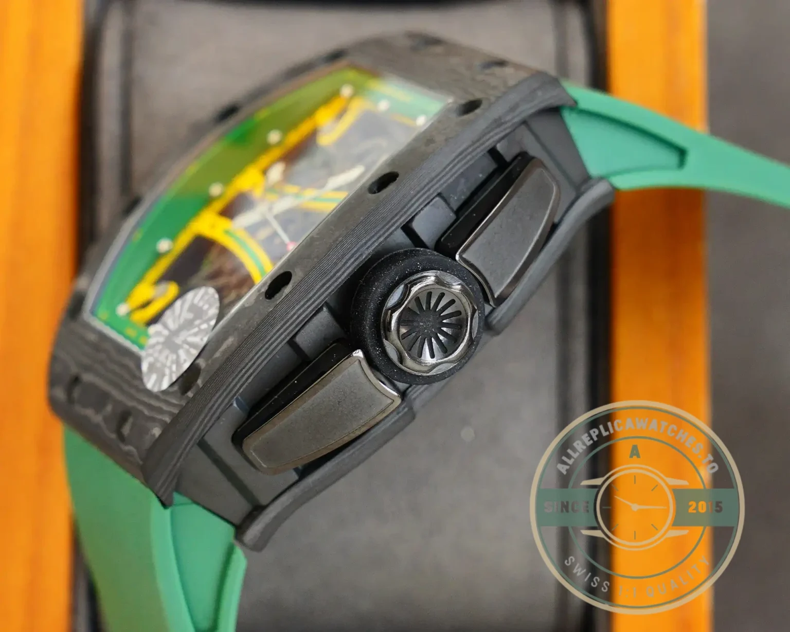 Replica Richard Mille 59-01 Ultimate Track Green Strap - Top-Tier Swiss Replica Watch