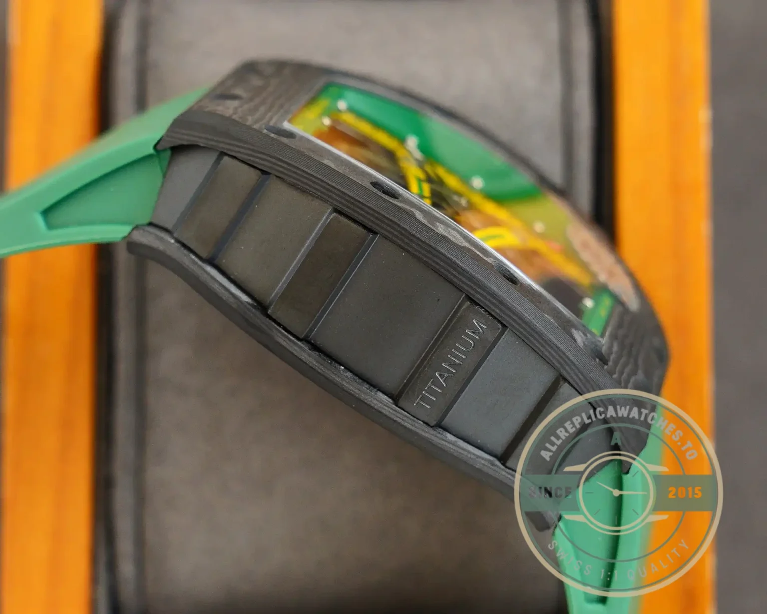 Replica Richard Mille 59-01 Ultimate Track Green Strap - Affordable Luxury Replica Timepiece
