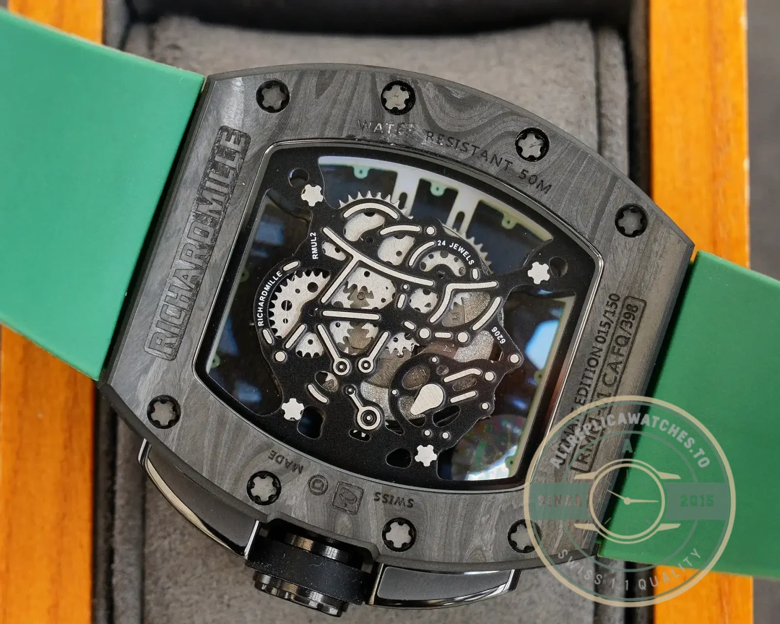 Replica Richard Mille 59-01 Ultimate Track Green Strap - 1:1 Swiss Replica Watch