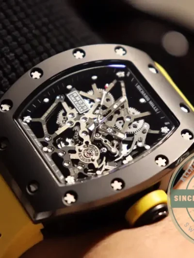 Replica Richard Mille035 Bb Factory Yellow Rubber Strap - Affordable Luxury Replica Timepiece