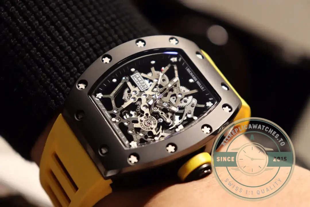 Replica Richard Mille035 Bb Factory Yellow Rubber Strap - Affordable Luxury Replica Timepiece