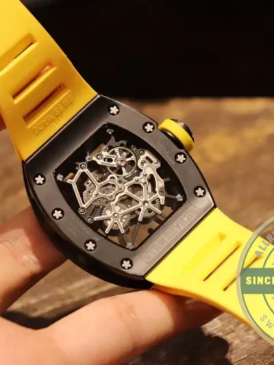 Replica Richard Mille035 Bb Factory Yellow Rubber Strap - Budget Luxury Replica Watch