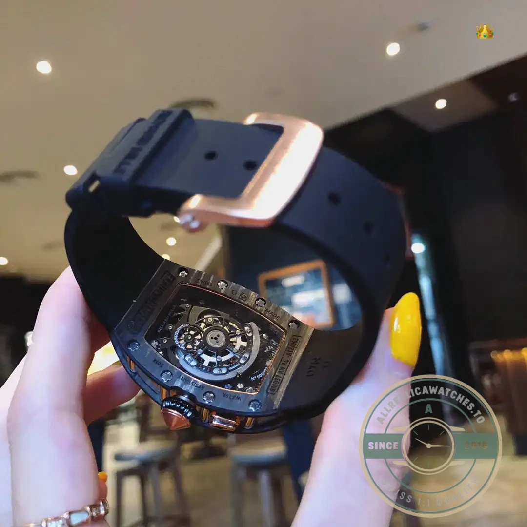 Replica Richard Mille037 Carbon Black Strap - Affordable Luxury Replica Timepiece