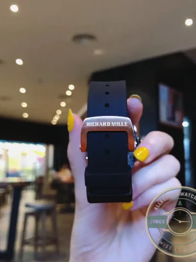 Replica Richard Mille037 Carbon Black Strap - Premium Super Clone Watch