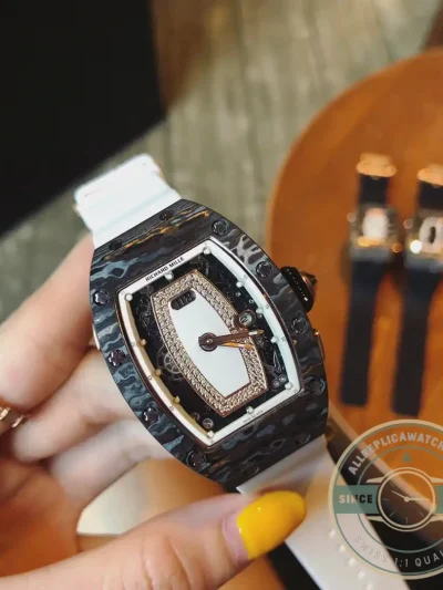 Replica Richard Mille037 Carbon White Strap - Budget Luxury Replica Watch