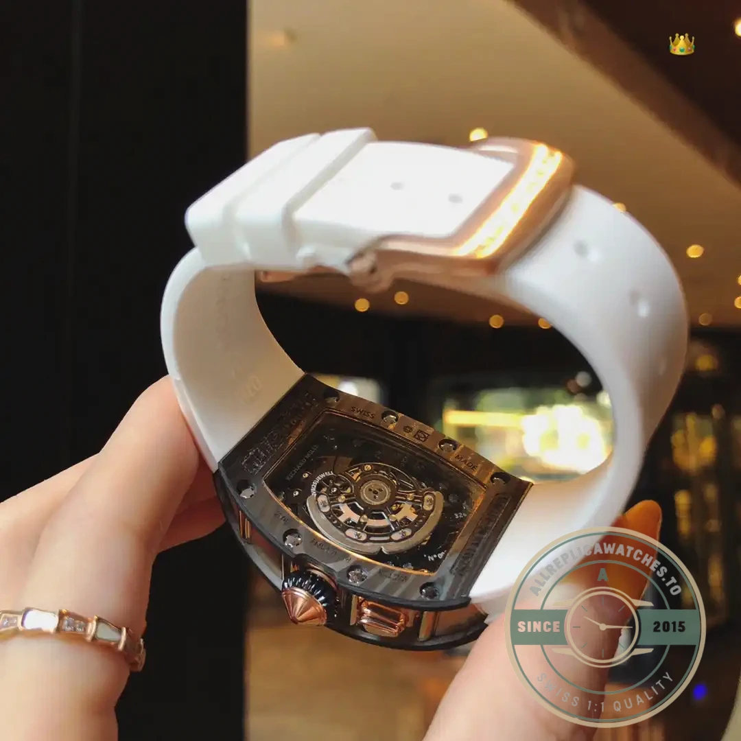 Replica Richard Mille037 Carbon White Strap - Affordable Super Clone Watch