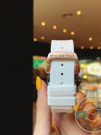 Replica Richard Mille037 Carbon White Strap - Premium Super Clone Watch