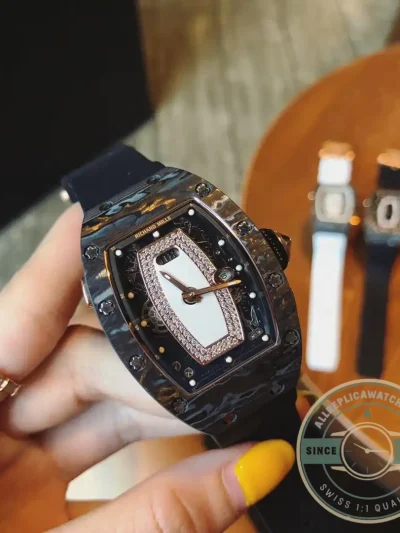 Replica Richard Mille037 Carbon White Strap - 1:1 Swiss Replica Watch