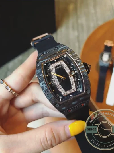 Replica Richard Mille037 Carbon White Strap - Top-Tier Swiss Replica Watch