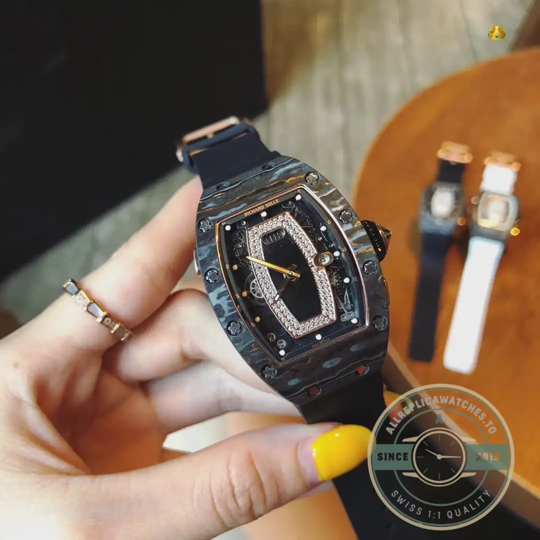Replica Richard Mille037 Carbon White Strap - Top-Tier Swiss Replica Watch