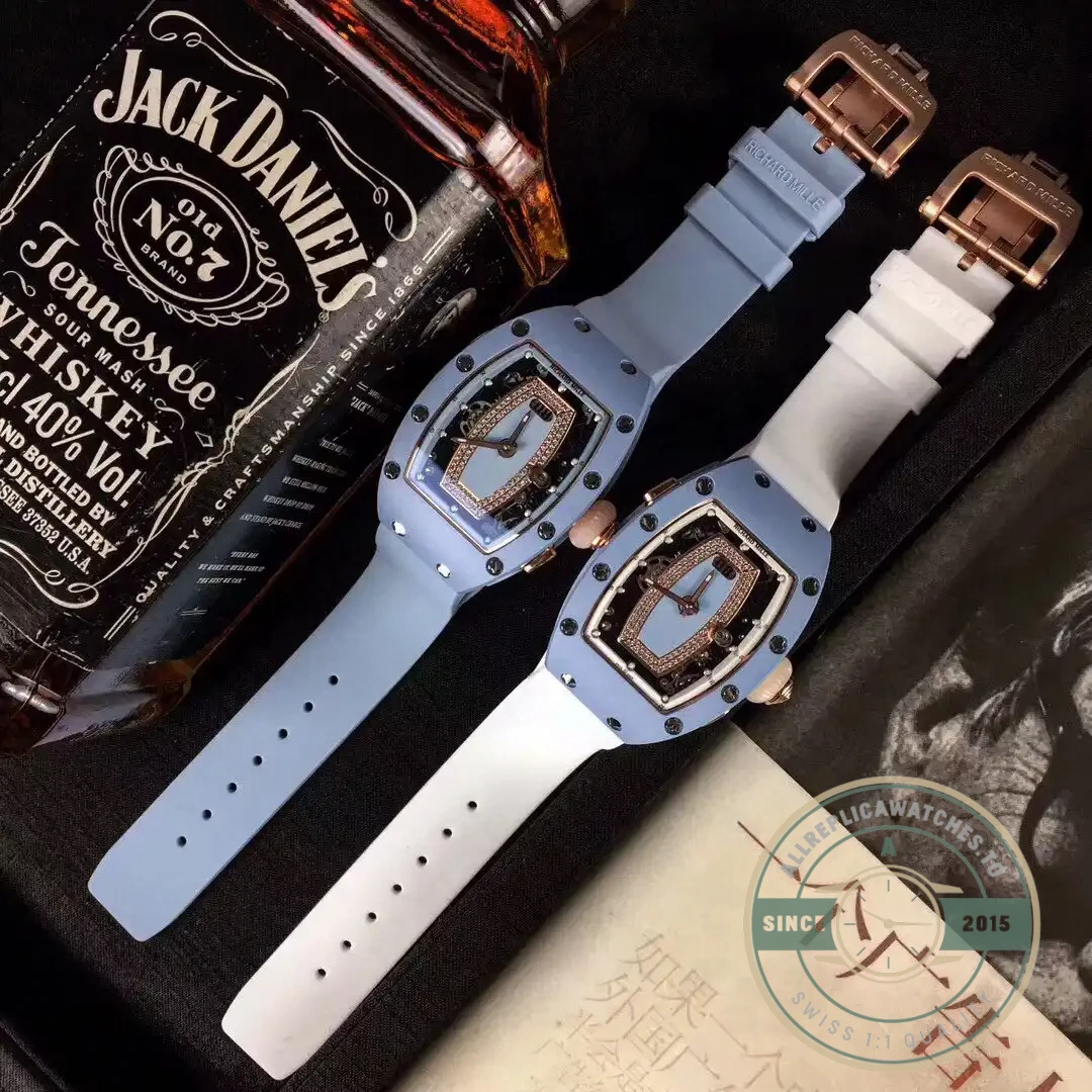 Replica Richard Mille037 Ceramic White Strap - Swiss-Made Clone Watch