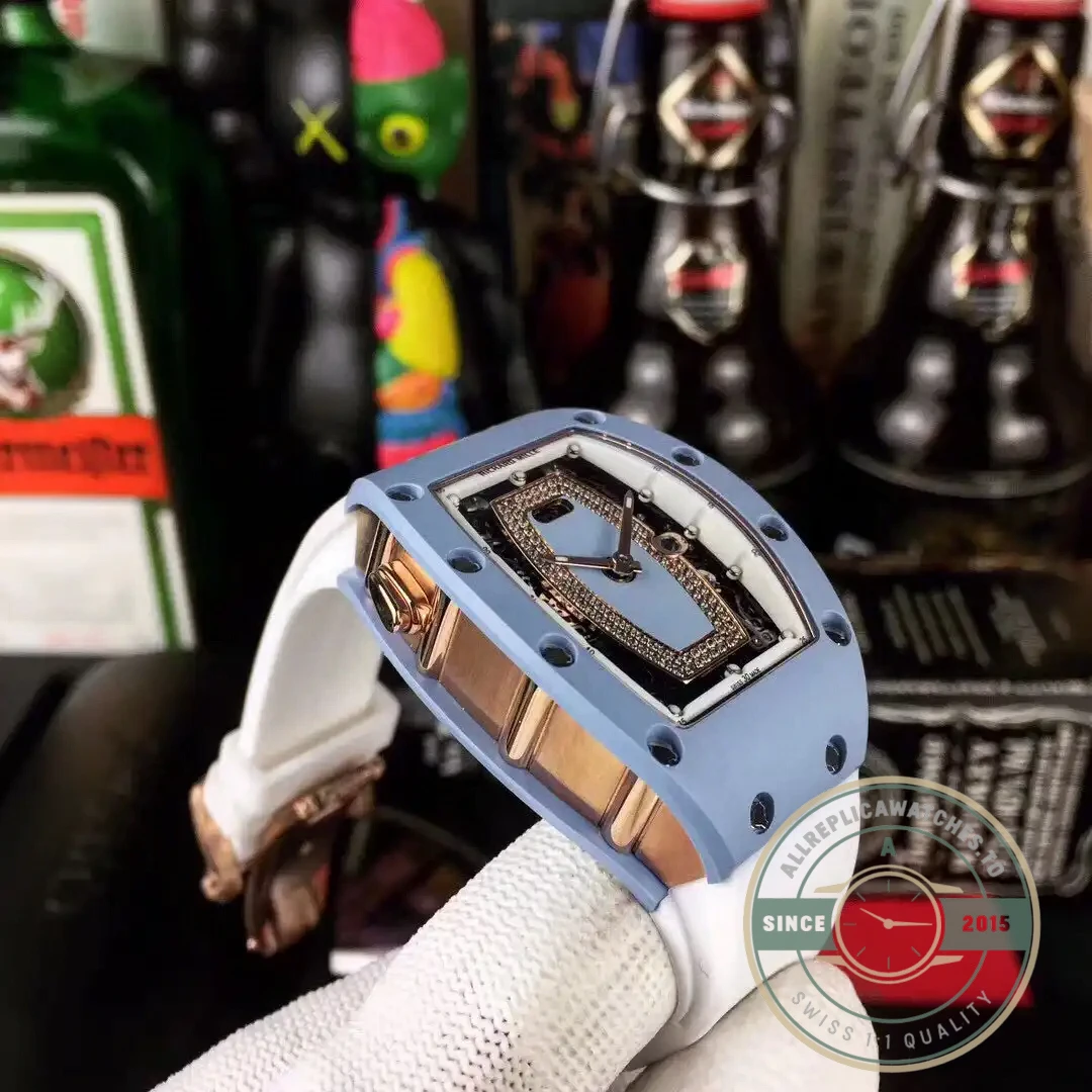 Replica Richard Mille037 Ceramic White Strap - Top-Tier Swiss Replica Watch