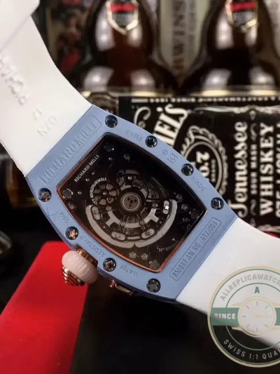Replica Richard Mille037 Ceramic White Strap - 1:1 Swiss Replica Watch