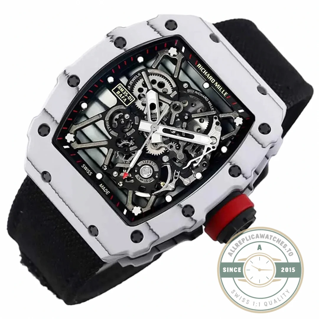 Replica Richard Mille35-01 Bbr Factory Black Strap - Swiss Movement Replica Watch