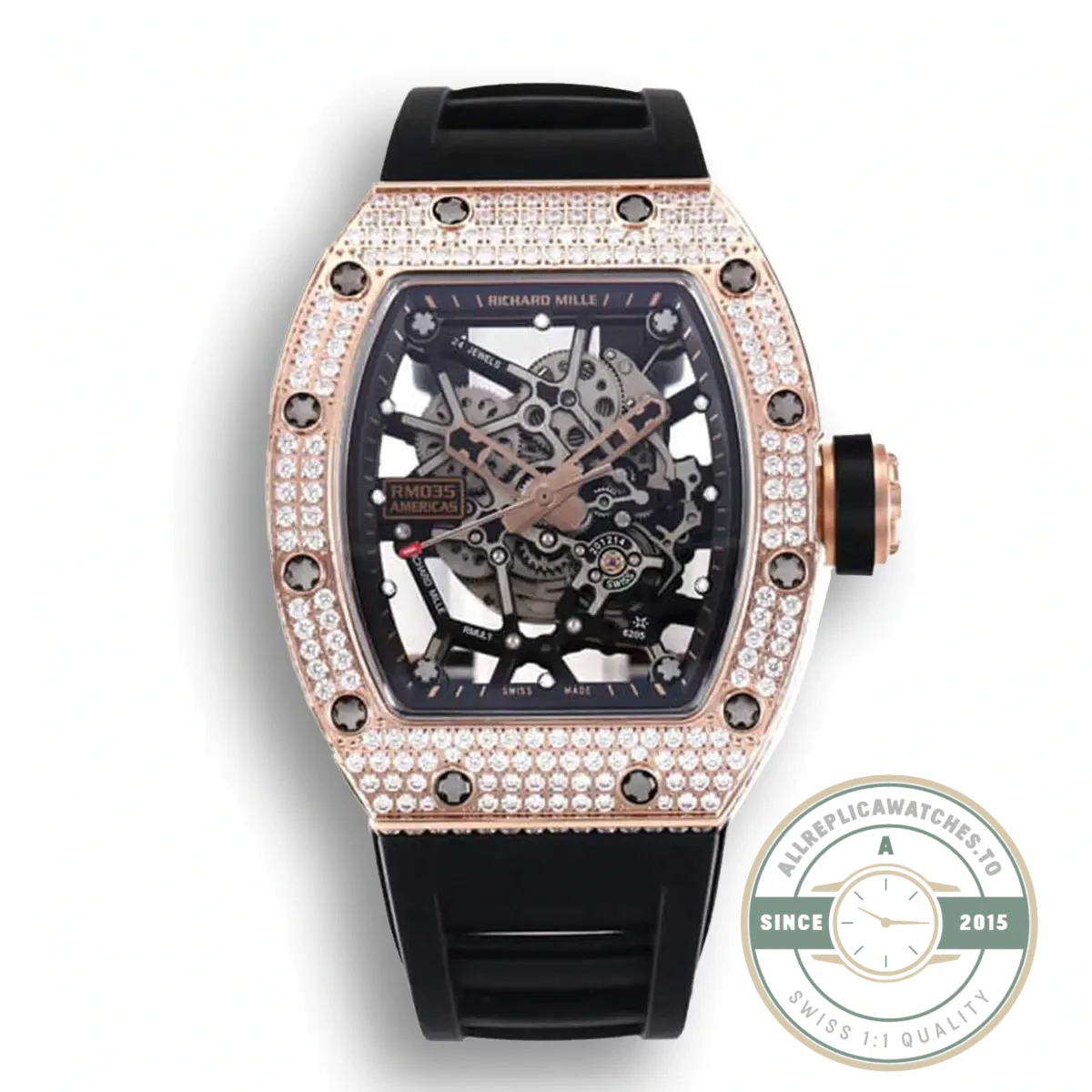 Replica Richard Mille35-01 Kv Factory Diamond Case - Swiss Movement Replica Watch