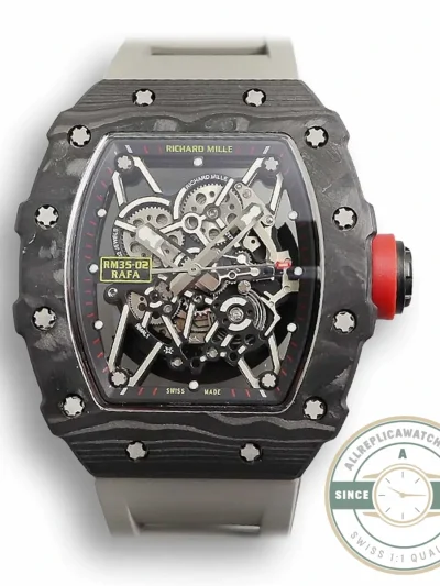 Replica Richard Mille35-01 Kv Factory V3 Black Carbon Fiber Case - Affordable Super Clone Watch