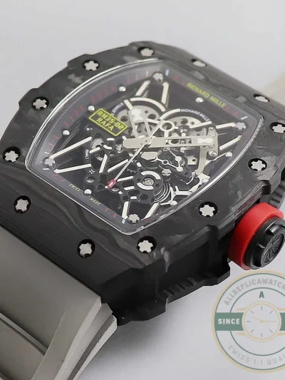 Replica Richard Mille35-01 Kv Factory V3 Black Carbon Fiber Case - 1:1 Swiss Replica Watch