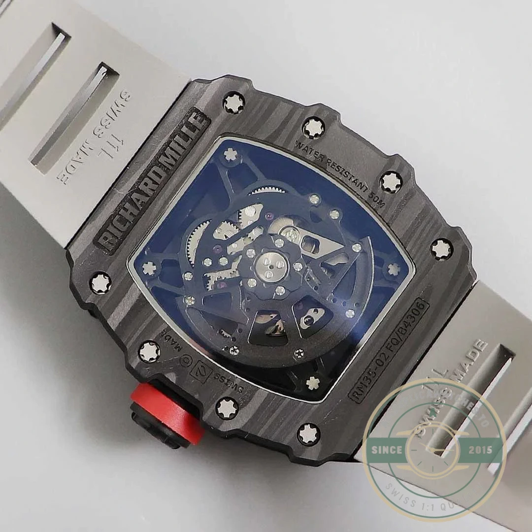 Replica Richard Mille35-01 Kv Factory V3 Black Carbon Fiber Case - Luxury Replica Watch