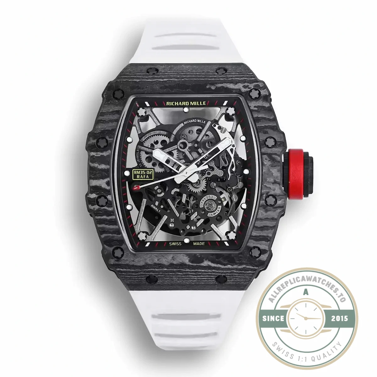 Replica Richard Mille35-02 Carbon Fiber Skeleton Dial - Swiss-Made Clone Watch