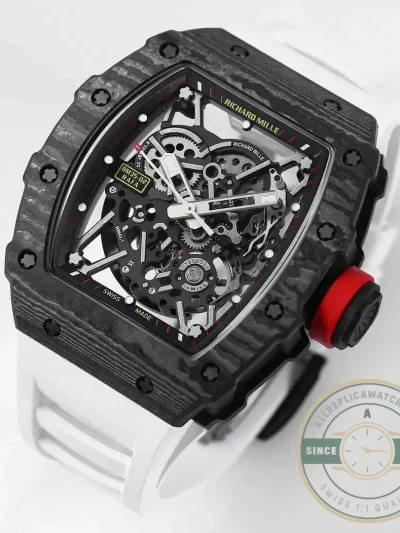 Replica Richard Mille35-02 Carbon Fiber Skeleton Dial - Swiss Movement Replica Watch
