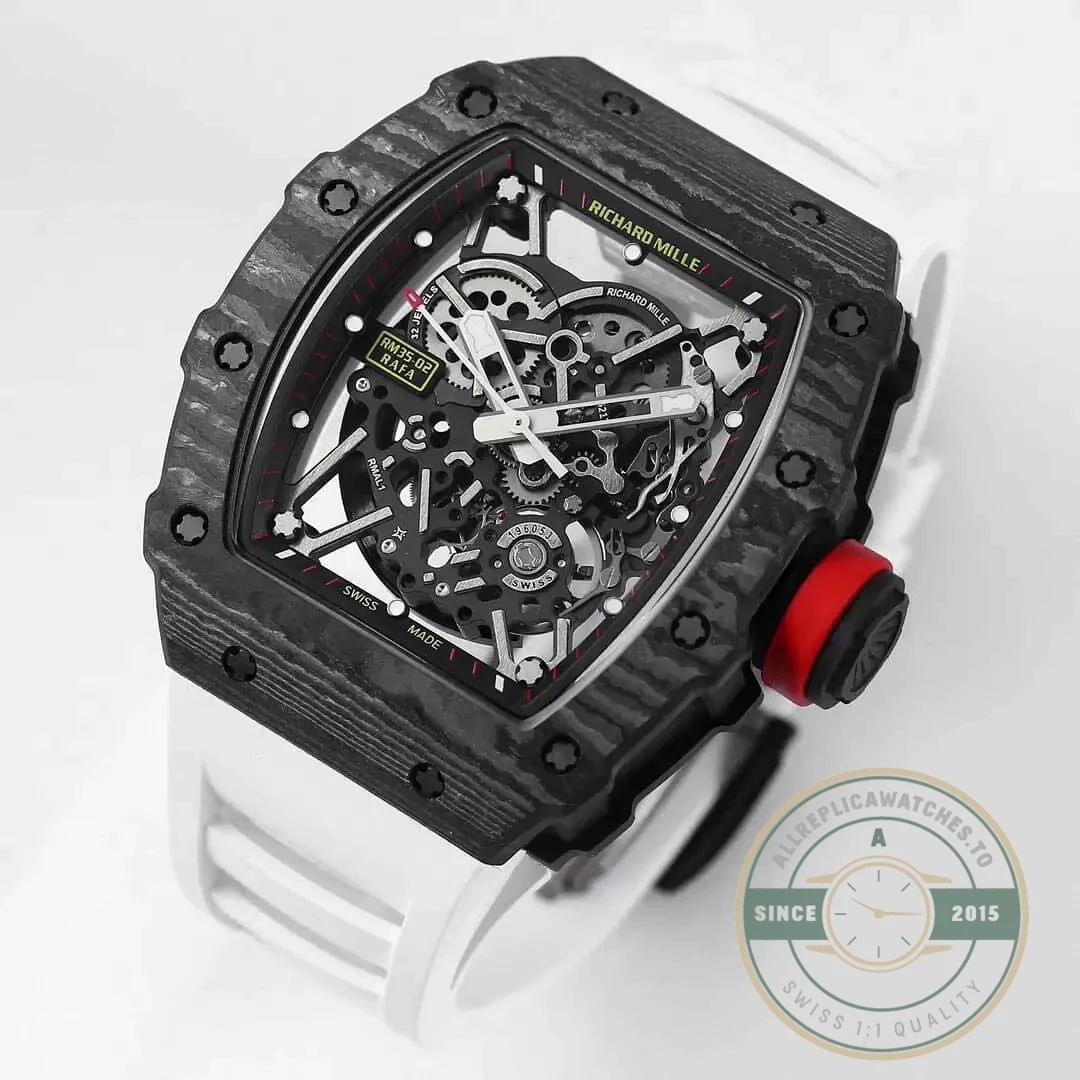 Replica Richard Mille35-02 Carbon Fiber Skeleton Dial - Swiss Movement Replica Watch