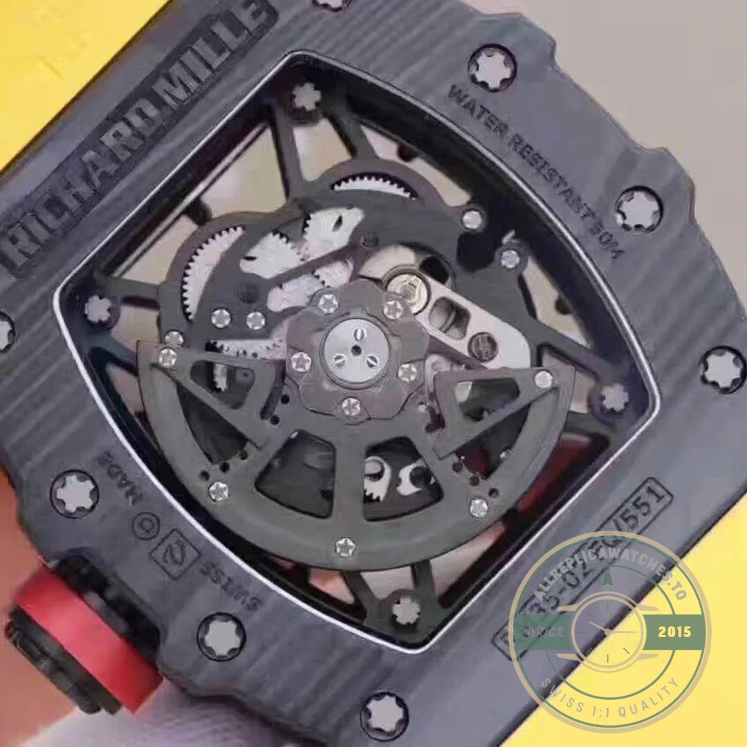 Replica Richard Mille35-02 Kv Factory Swiss Eta8215 Yellow Rubber Strap - Budget Luxury Replica Watch
