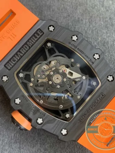 Replica Richard Mille35-02 Kv Factory V3 Orange Strap - Affordable Super Clone Watch