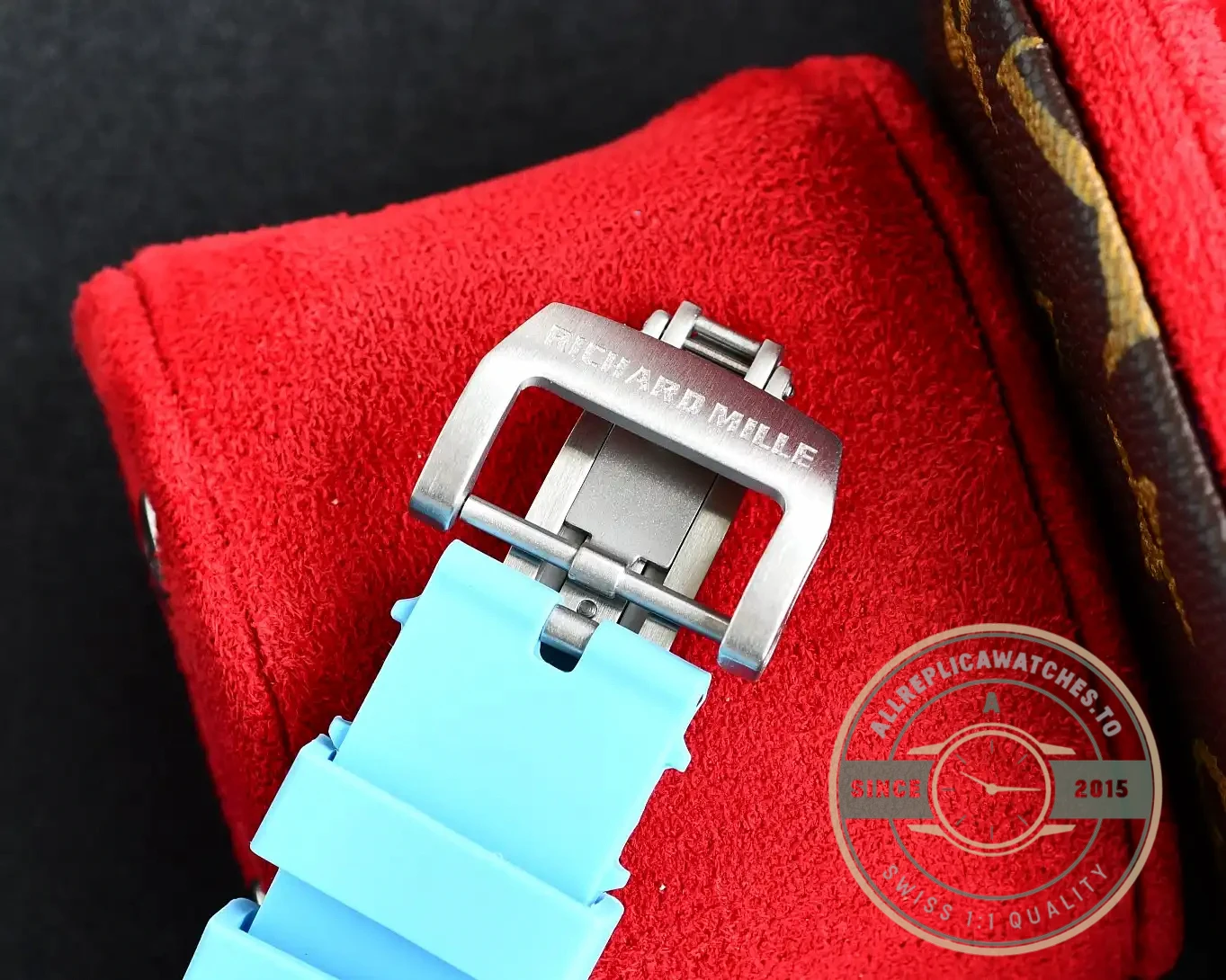 Replica Richard Mille35-02 Transparent Case Blue Strap - Factory Super Clone Watch