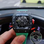 Replica Richard Mille35-02 V2 Green Rubber Strap - Top-Tier Swiss Replica Watch
