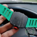 Replica Richard Mille35-02 V2 Green Rubber Strap - Premium Super Clone Watch
