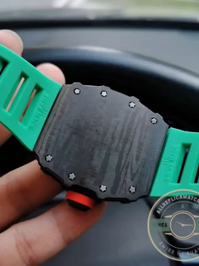 Replica Richard Mille35-02 V2 Green Rubber Strap - Premium Super Clone Watch