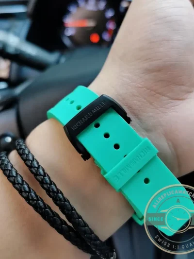 Replica Richard Mille35-02 V2 Green Rubber Strap - Premium Super Clone Watch