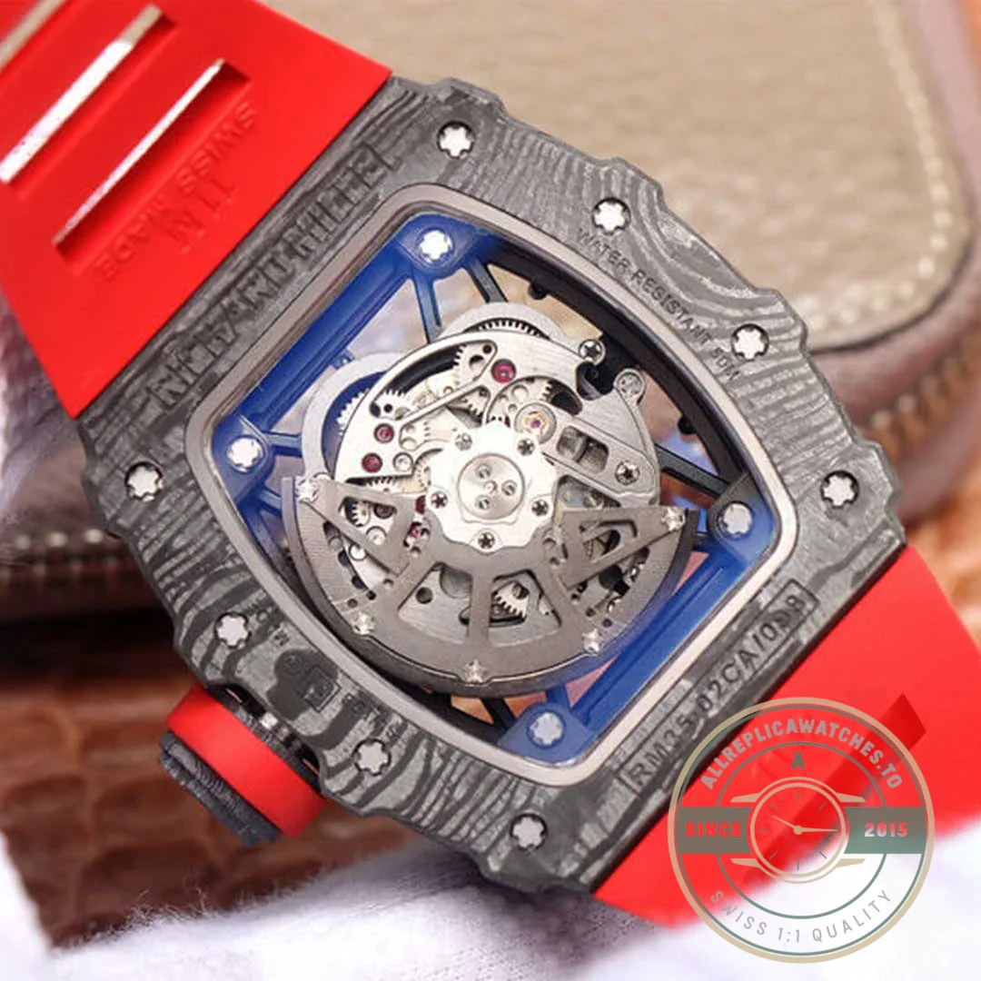 Replica Richard Mille35-02 Zf Factory Red Rubber Strap - Luxury Replica Watch