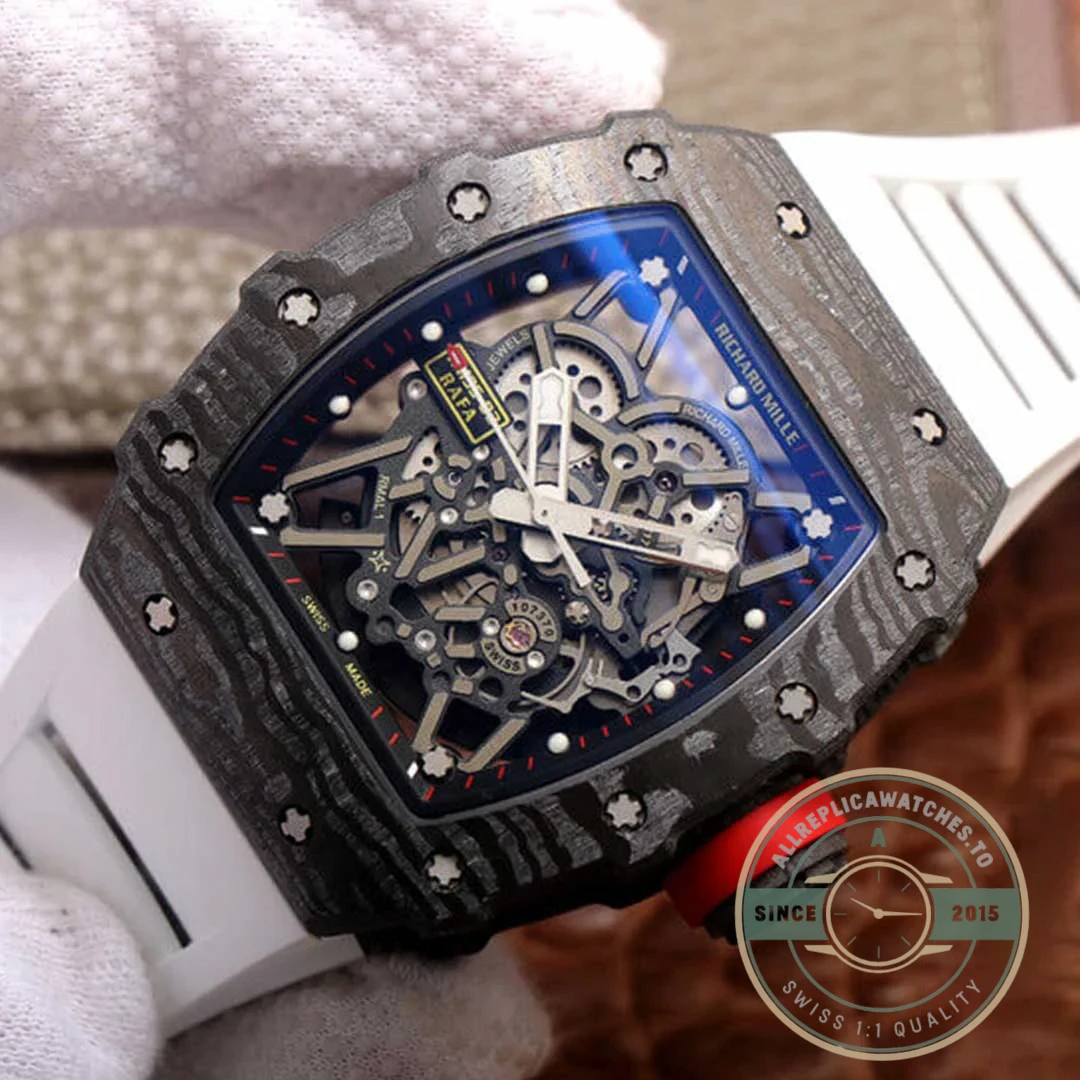 Replica Richard Mille35-02 Zf Factory White Rubber Strap - Premium Super Clone Watch