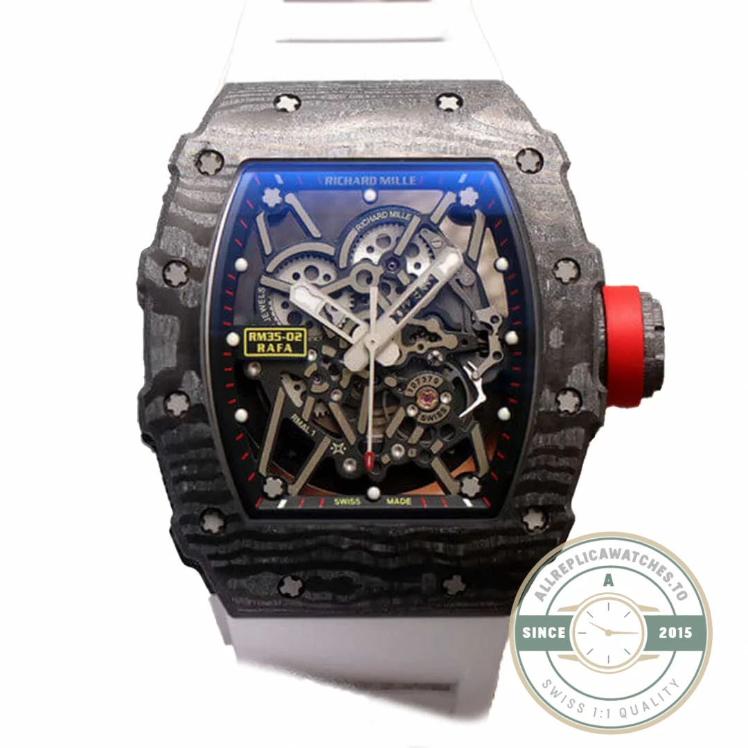 Replica Richard Mille35-02 Zf Factory White Rubber Strap - Affordable Luxury Replica Timepiece