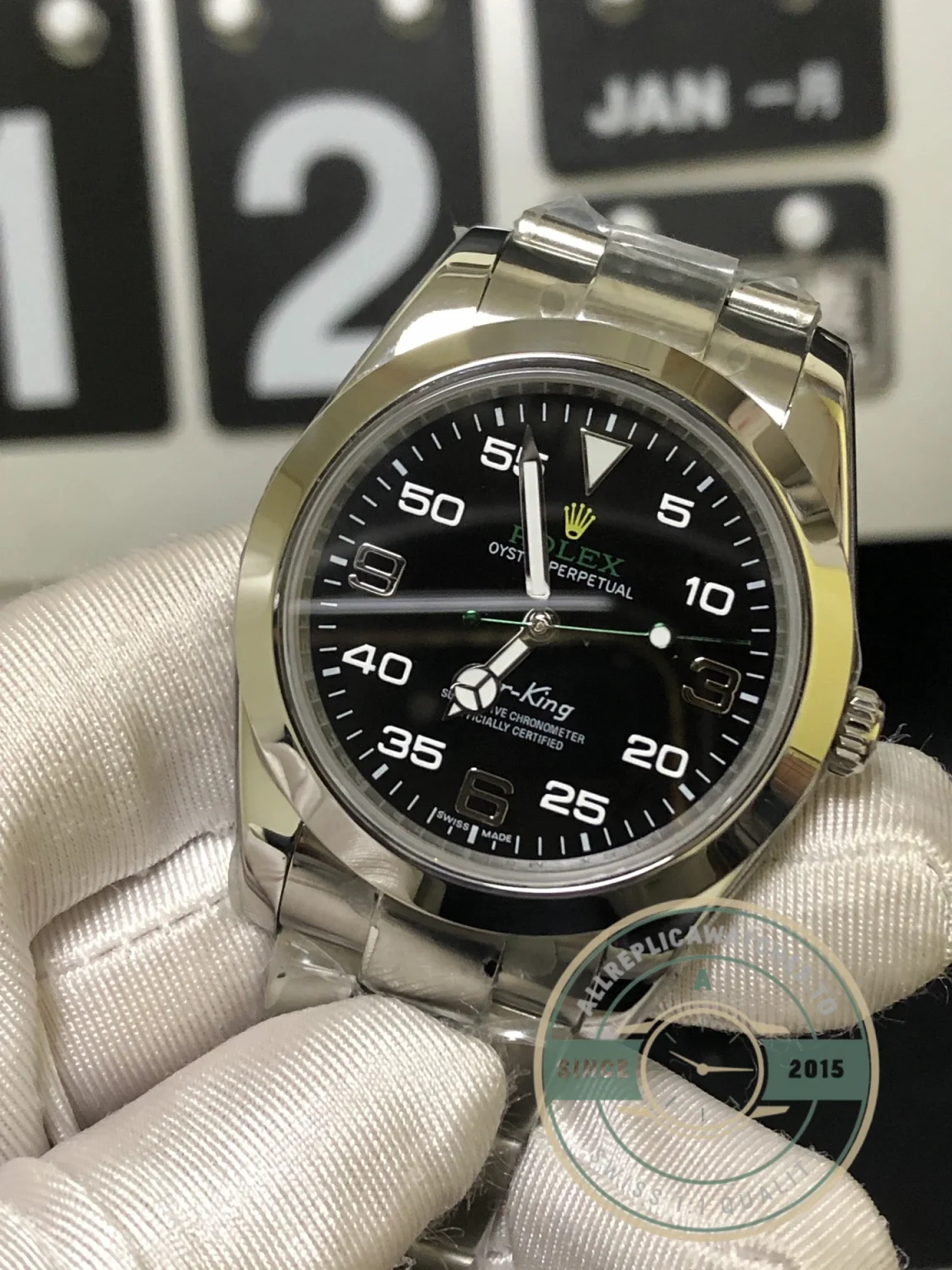 Replica Rolex Air-King 38mm Dial Black 1454020 - Top-Tier Swiss Replica Watch