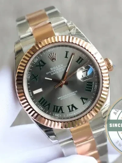 Replica Rolex Datejust 126331 41mm Slate Set Roman Dial - Luxury Replica Watch
