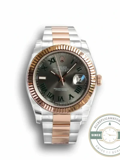 Replica Rolex Datejust 126331 41mm Slate Set Roman Dial - 1:1 Swiss Replica Watch