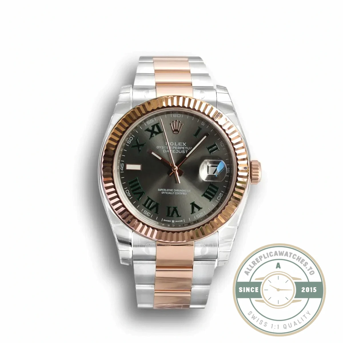 Replica Rolex Datejust 126331 41mm Slate Set Roman Dial - 1:1 Swiss Replica Watch