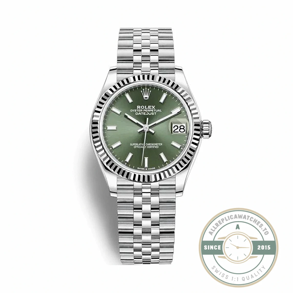 Replica Rolex Datejust 31mm Mint Green Dial 278274 - Budget Luxury Replica Watch