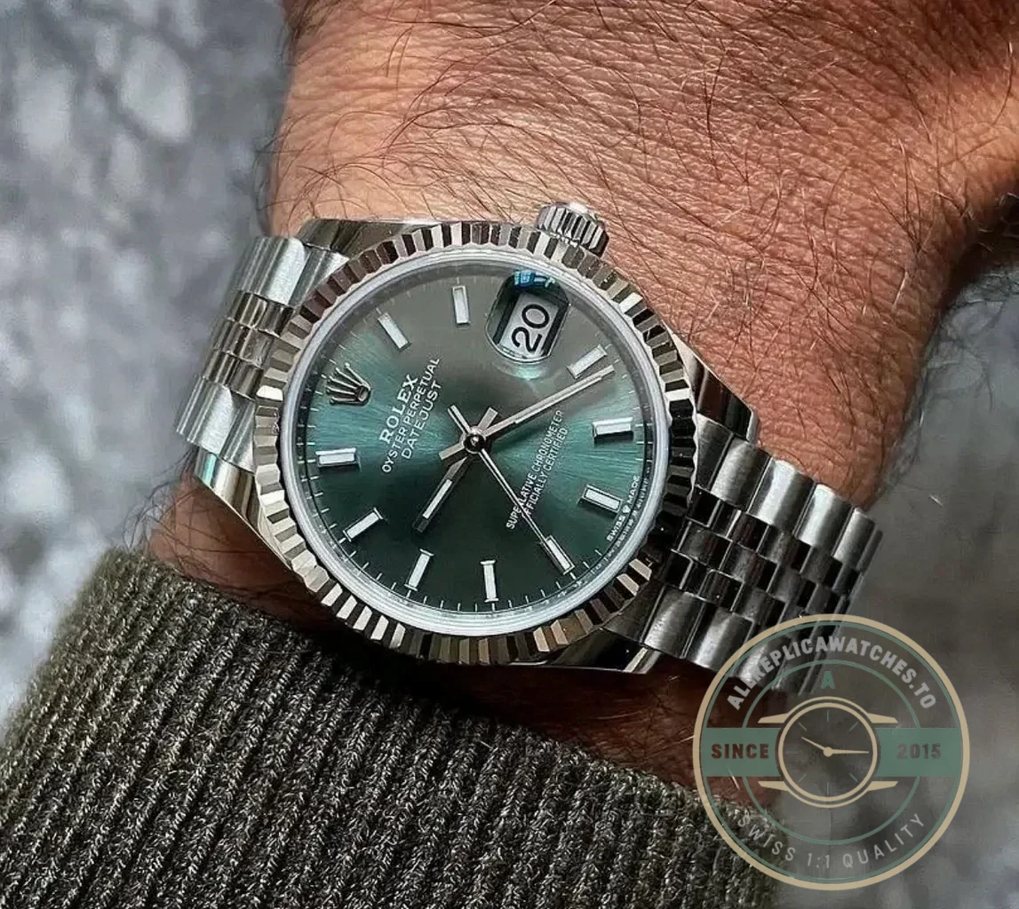 Replica Rolex Datejust 31mm Mint Green Dial 278274 - Factory Super Clone Watch