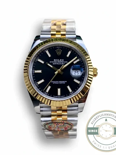 Replica Rolex Datejust m126333 41mm Bright Black Dial - Budget Luxury Replica Watch
