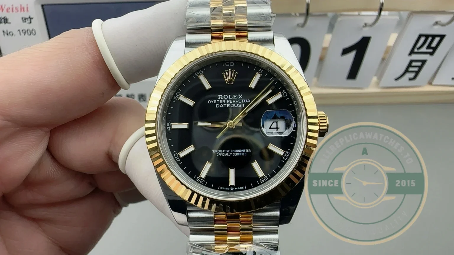 Replica Rolex Datejust m126333 41mm Bright Black Dial - Premium Super Clone Watch