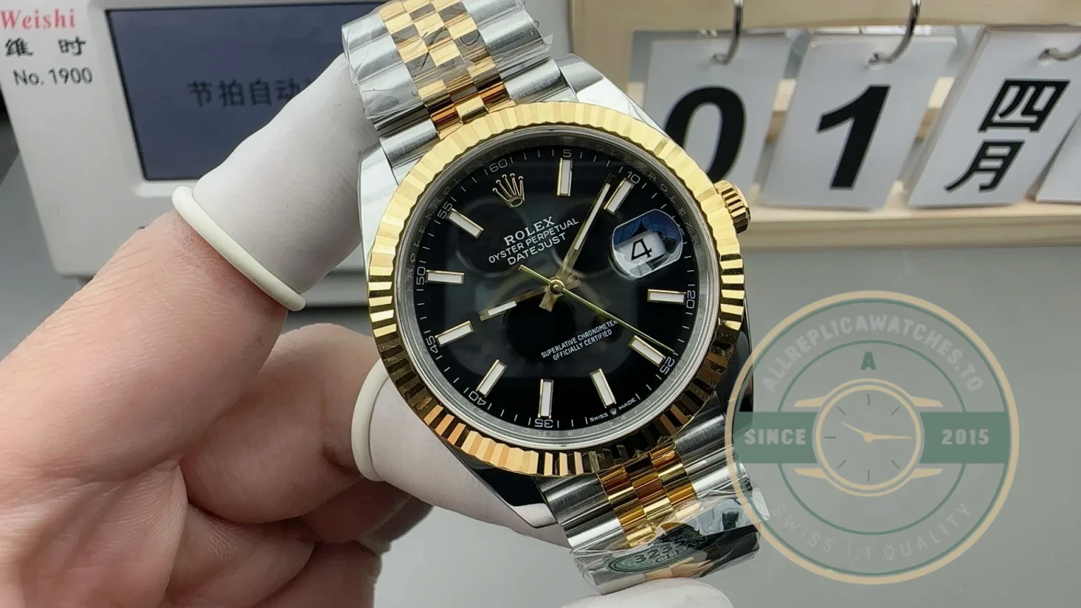 Replica Rolex Datejust m126333 41mm Bright Black Dial - Factory Super Clone Watch