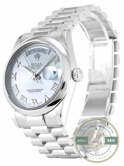 Replica Rolex Day-Date 118206 36mm Blue Dial - Budget Luxury Replica Watch