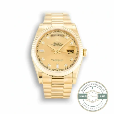 Replica Rolex Day-Date 118238 36mm Gold Dial - Swiss-Made Clone Watch