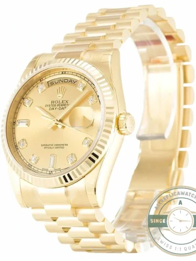 Replica Rolex Day-Date 118238 36mm Gold Dial - Luxury Replica Watch