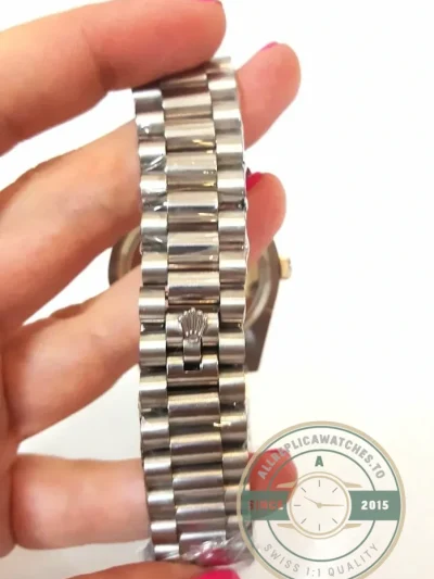 Replica Rolex Day-Date 118346 36mm Silver Dial - 1:1 Swiss Replica Watch