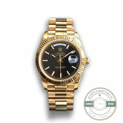 Replica Rolex Day-Date 126331 41mm Black Motif Dial - Luxury Replica Watch